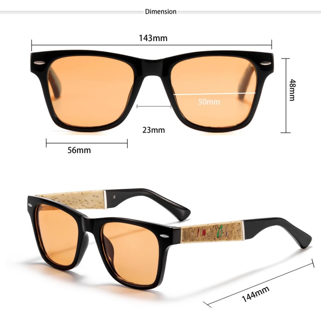 Occhiali da sole polarizzati da uomo alla moda con montatura quadrata, occhiali decorativi da donna per la guida all'aperto.