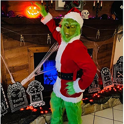 Tianbi Grinch - Costume da Babbo Natale, per