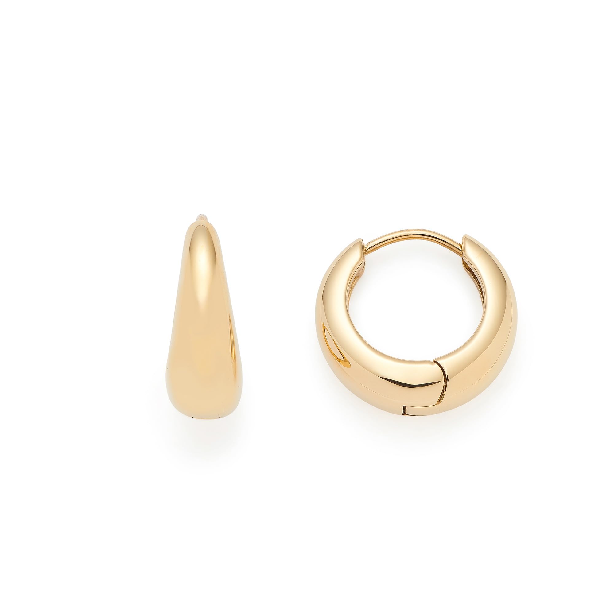 JEWELS BY LEONARDO Orecchini Ciao Clothilde, 1 paio di orecchini a cerchio in acciaio inox dorato, opulente, a forma di goccia, regalo per donne, 025741