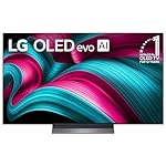 LG 55-Inch Class OLED evo AI 4K C5 Series Smart TV w/Dolby Atmos, Dolby Vision, HDR10, AI Super Upscaling 4K, Filmmaker Mode, Wow Orchestra, Alexa Built-in (OLED55C5PUA, 2025)