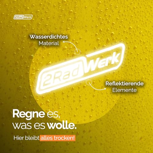 2Radwerk Fahrradtasche für Gepäckträger, 25,4 l, 100 Prozent Wasserdicht, mit Tragegriff und Schultergurt, fahrradtasche gepäckträger, gepäckträgertasche, Fahrrad Taschen hinten, 56,5 x 30 x 15 cm