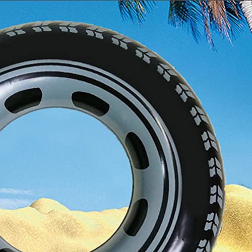 Anel de Natação Em Forma de Pneu, Círculo de Natação Salva-vidas Inflável Anel Flutuante Nas Axilas