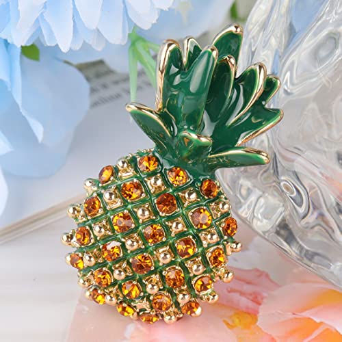 Image of Animal brooch Women's Fashion Unique Crystal Rhinestone Vintage Enamel Lapel Safety Pin, Clothing Jewelry Clothing Backpack Jacket Hat Decoration DIY