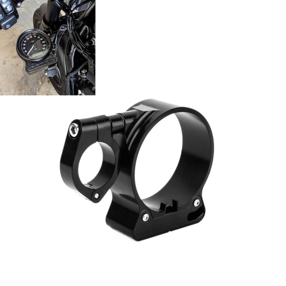 Staffa di montaggio per riposizionamento del tachimetro a forcella da 39 mm compatibile con Sportster XL 883 1200 1995 2014