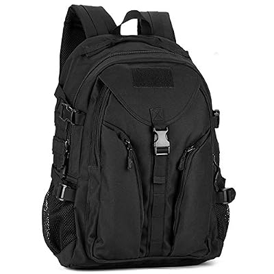 Unisex 40L Zaino Tattico Militare Studente Zaino Outdoor Backpack per Viaggio Escursionismo Campeggio Alpinismo Sport, Nero