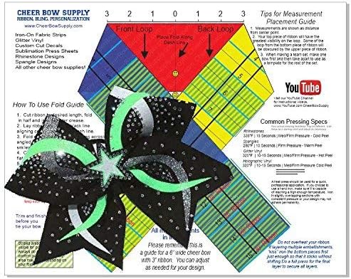 Cheer Bow Template Mat Pattern