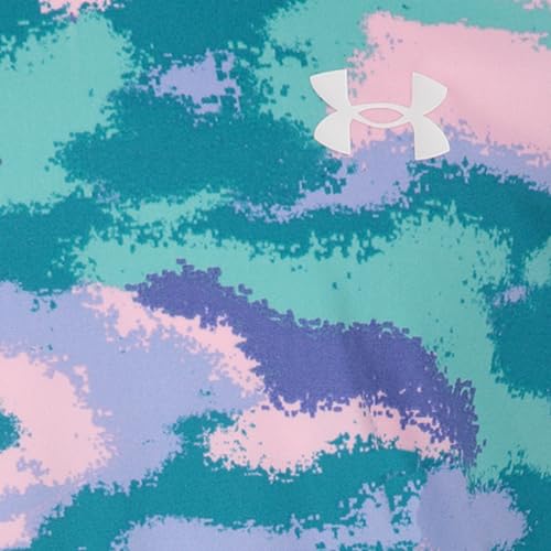 Image of Under Armour Girls' Outdoor Long Sleeve UPF Tee, Stylish Crew Neckline, Logo & Printed Designs, UPF 50+