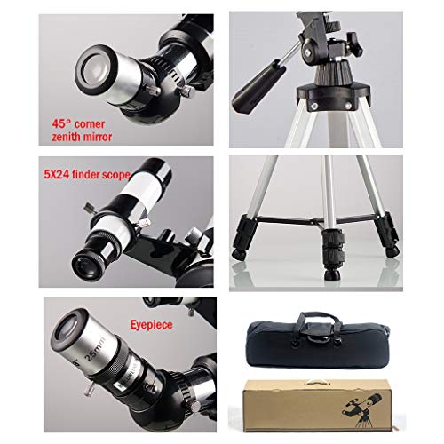 Telescopio para principiantes YXCKG 70mm Refractor AZ miniatura 3