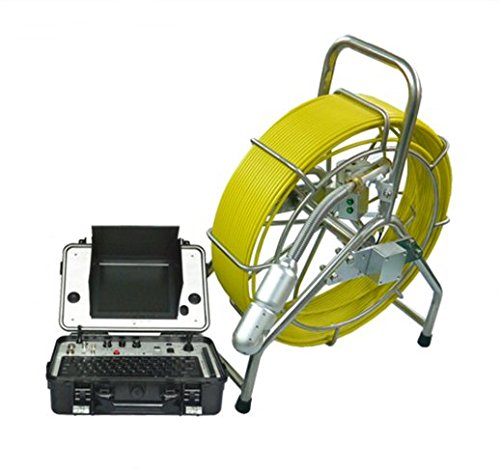 60 Metres Heavy Duty Push Rod Drainage CCTV Inspection Camera with pan/tilt Camera Head