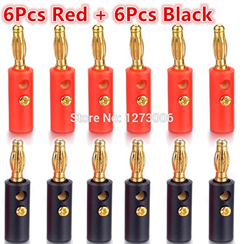 Highly Conductive 10/12Pcs Mini Banana Jack Socket 4mm Gold Plated ABS