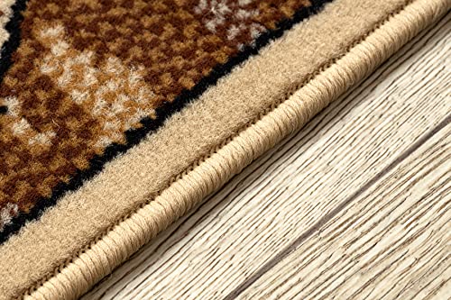 Alfombra de Pasillo Baryton Beige 140x220 cm para Hogar 6