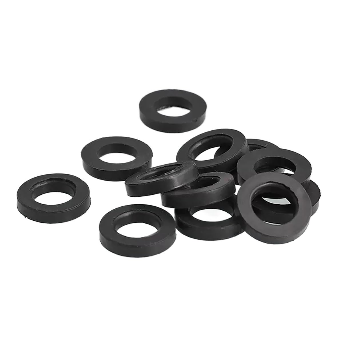 Płaskie uszczelki gumowe, Zestaw 10 gumowych podkładek i uszczelek w różnych rozmiarach(M8X15X1.5mm)