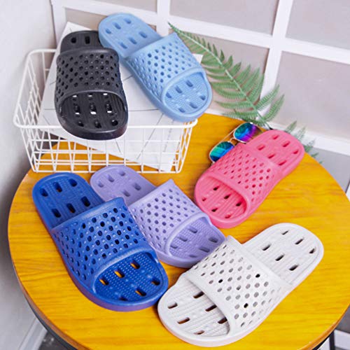 Sandália de chuveiro ARTIBETTER com orifícios de drenagem, chinelos de banheiro de secagem rápida, c