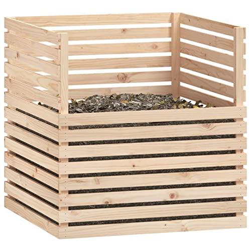 Tidyard Compostiera in Legno 100x100x102 cm
