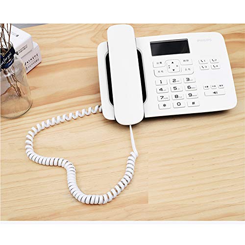 Saisn Telephone Handset Cord Modular Coiled Phone Curly Cable (6 Feet, White) #TOP4