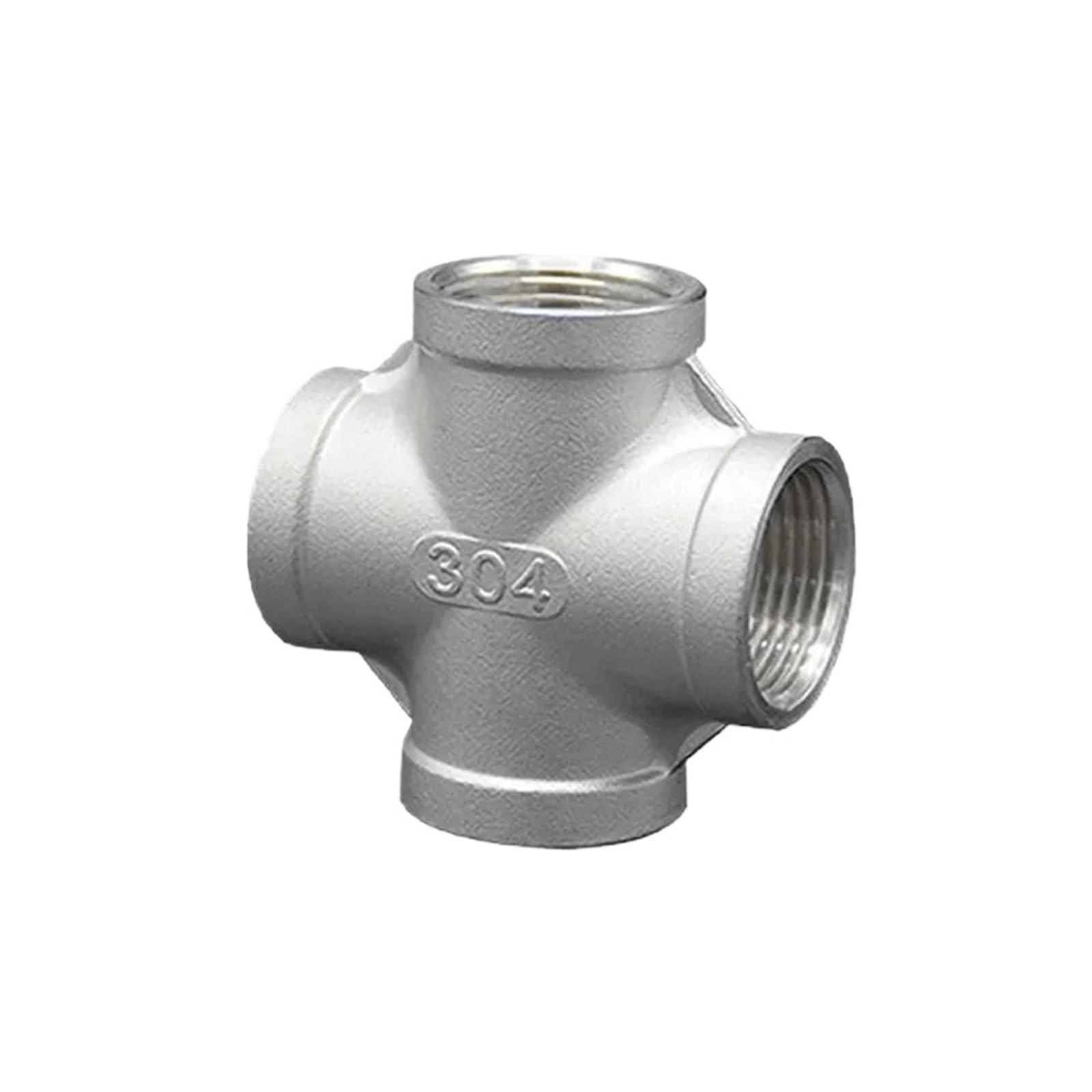 Conector en cruz de 4 vías con rosca BSP hembra e instalación de tuberías de 2"