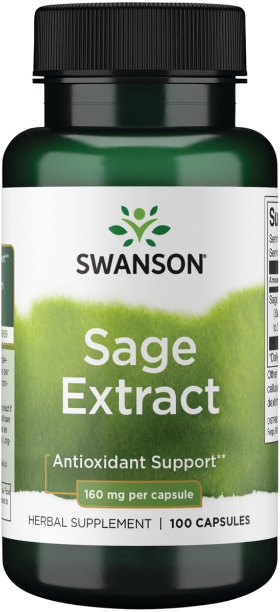 Swanson Sage 10:1 Extract 160 mg 100 Caps