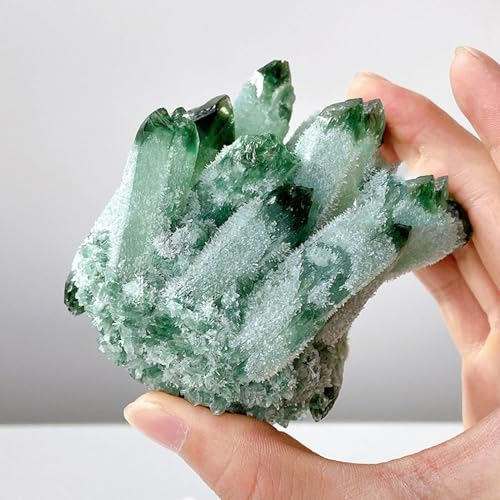 Cristal de quartz vert en cluster idée cadeau déco originale 350g - 2