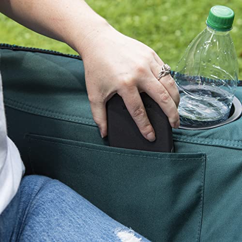 Kijaro Quilted Club Adult Camping Chair Features Comfortable Quilted Polyester Fabric And Built-In Internal Storage Pockets #TOP5