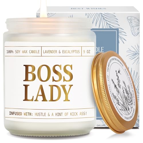 QHLLWT Boss Lady Candle Gifts for Women, Unique Promotion Appreciation