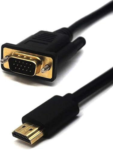 Miniatura 4 de LOKEKE - Cable HDMI a VGA con IC, chapado en oro, 1080P HDMI macho a VGA macho 4 K, sin transferencia de sonido (9,84 pies, 9.8ft)