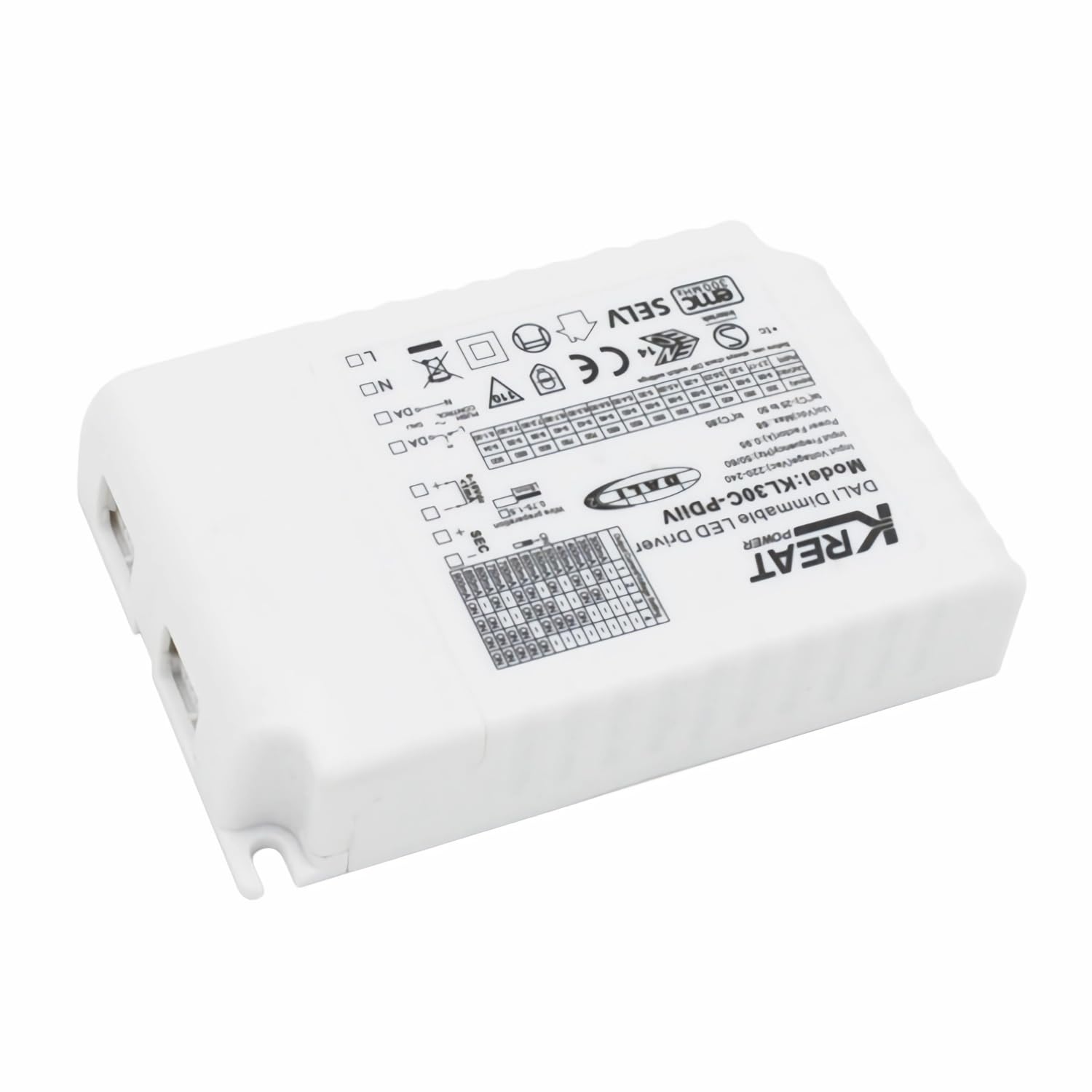 KL30C-PDiiV Merrytek/Kreat Power 30W DALI DT6 Driver LED dimmerabile 1-10V pushDIM corrente costante per lampada da soffitto a LED IP20 300-900mA