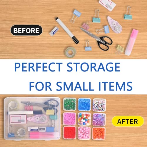Image of Gozaqe 15 Pcs Jewellery Organizers Box Set,Organizer Storage Box Plastic