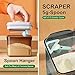 Ankou Airtight Formula Container-1000ml/400g Formula Dispenser with Lids, BPA-Free Food Storage Containers, One Button Handy Milk Powder Dispenser with Scoop and Scraper, Dark Brown