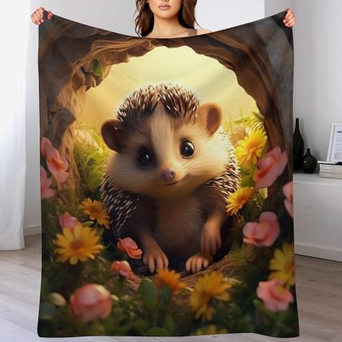 Couverture hérisson 150x200cm douce et lavable pour lit et canapé - 2