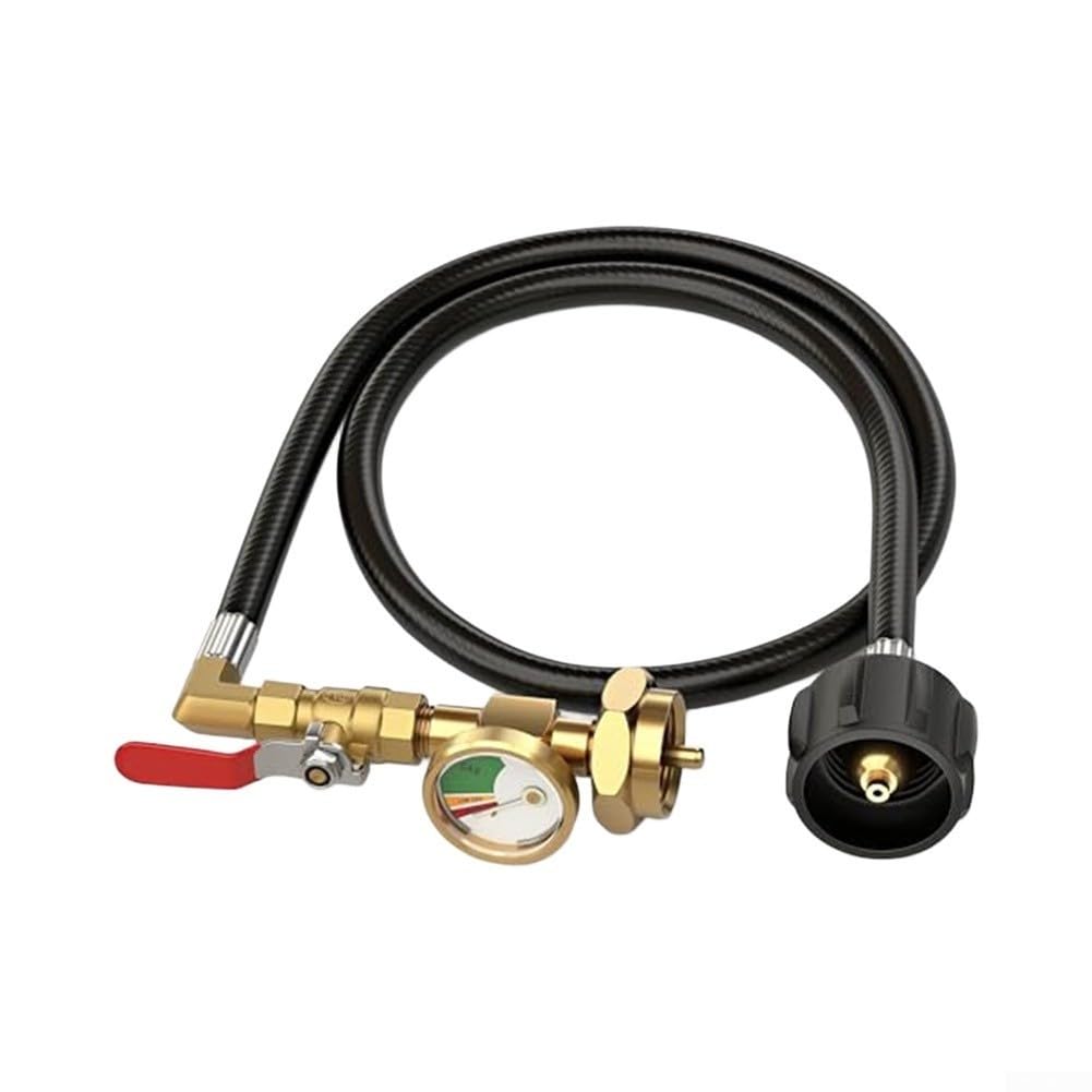 Mosiężny adapter gazowy 3 FT wąż do butelki 20 lb na 1 lb