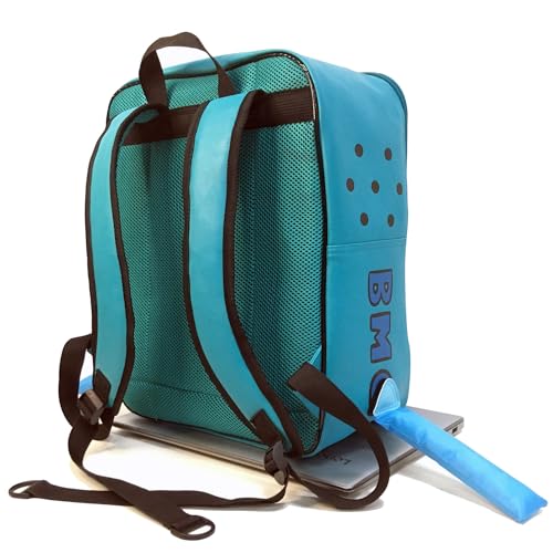 BeeMore Cartoon Robot Travel Laptop Cute Backpack Blue PU Robot Animal BeeMore Finn Jake Adventure Trip Backpack Water Resistant College Computer Bag Gift for Men & Women Fits 15.6 Inch Notebook - Image 3