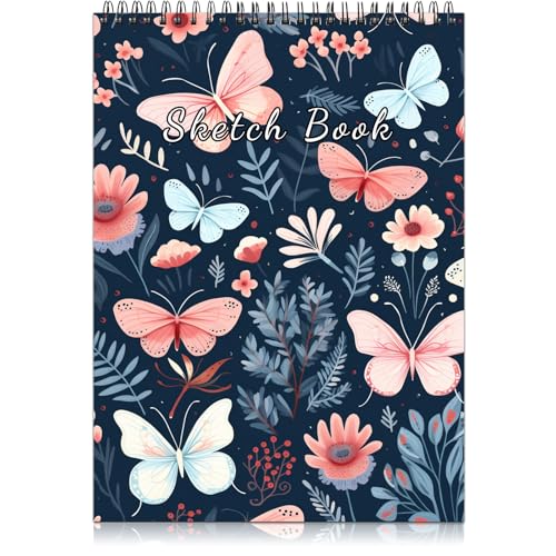 Deokke Sketchbook Top Spiral Bound Sketch Pad, 9 x 12