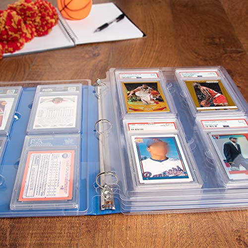 Simply Genius (25 Pack Ultra Collectible Cards Storage Tray Holder Fits Sports Cards In Slabs Graded By Psa And Pro Trading Cards For 3 Ring Trading Card Binder Pages #TOP4