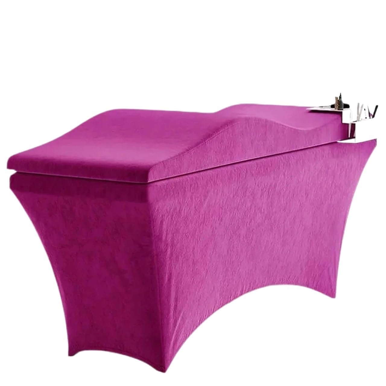 LUKYWANG Lash Bed Curved Mattress Topper For Lash Bed Beauty Salon Lash Bed Mattress Memory Foam Lash Bed Topper Eyelash Mattress(Purple)