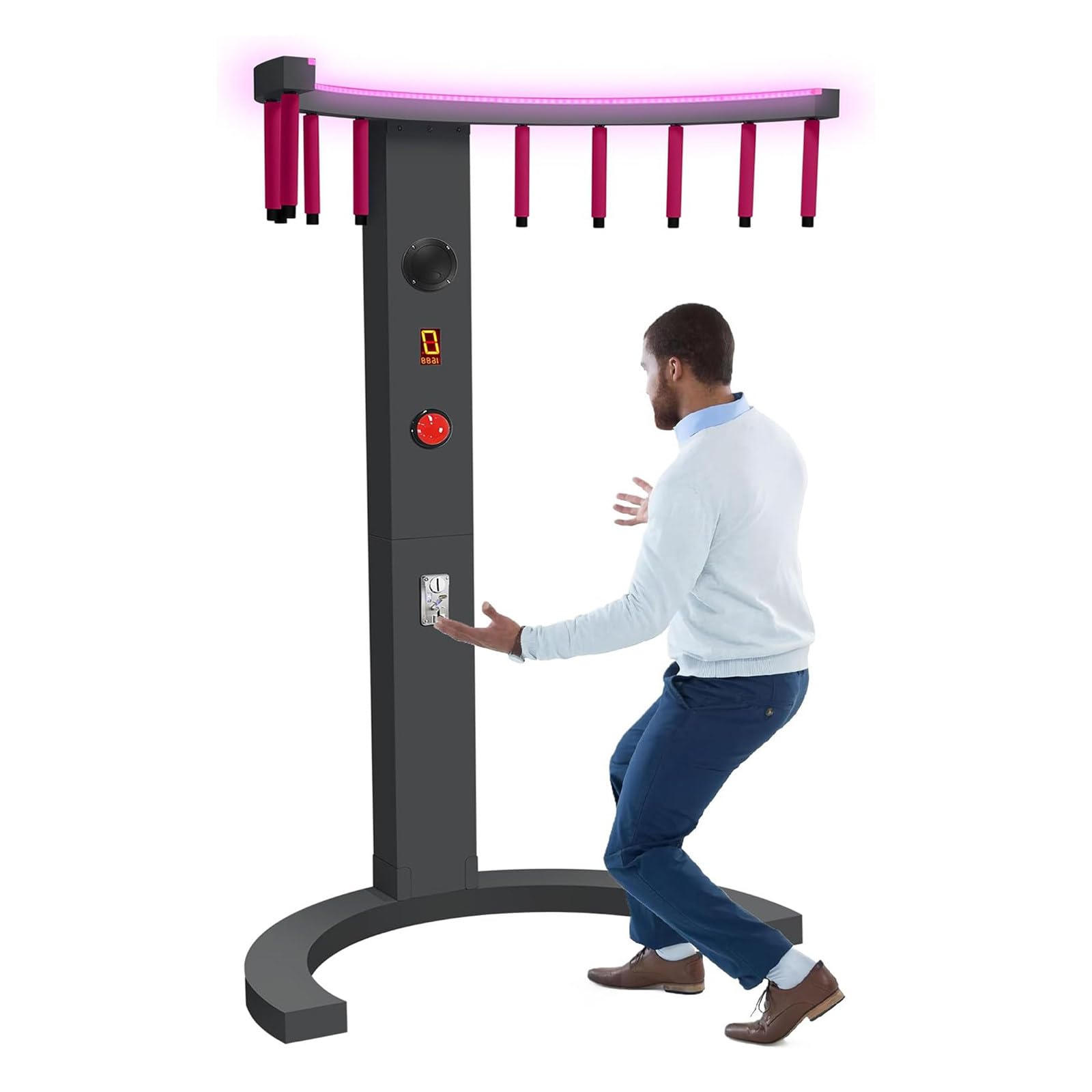 LQQYJSM Hand Eye Coordination Training Catching Game, Reflex Stick Challenge Game, Machine Interactive Arcade Style Entertainment Device for Rental, Party, Events, Carnivals, Bars