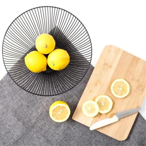 Cesta negra de frutas y bocadillos ideal para ordenar tu mesa o dormitorio 7