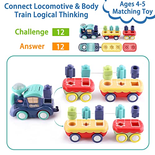 Iplay, Ilearn TR-TRAN-304 Toddler Musical Train Set Toys, Kids First Electric Railway Tracks Playset thumb #4
