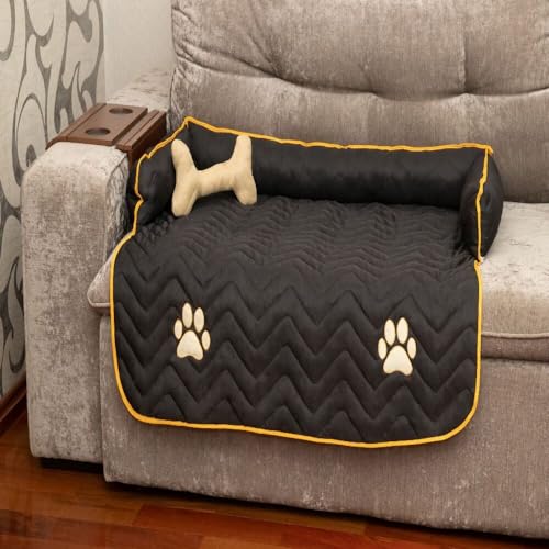 Protetor de Sofá para Pet Grande, Impermeável, Cor Preta Snoopy