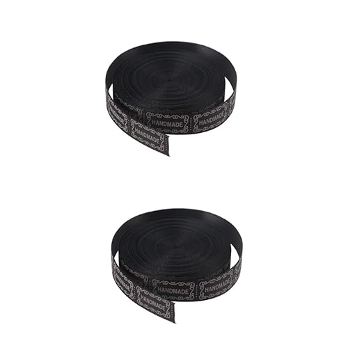 SEWACC 2pcs 10 Wedding Hair Clip Ribbon for Crafts Bow Hair Clips Handmade Ribbon English Words Printed Ribbon Diy Crafts Ribbon for Wedding Baking