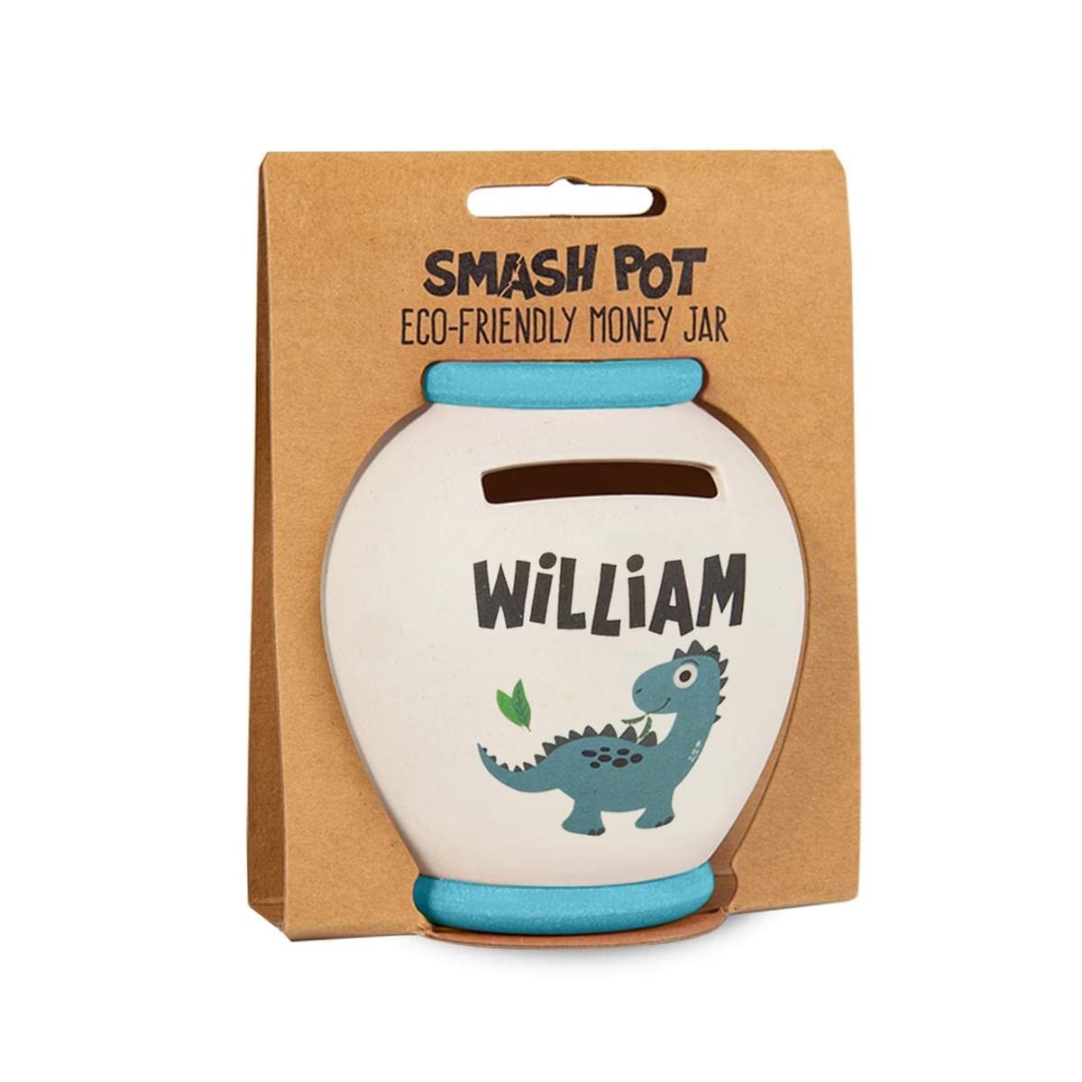 History & Heraldry Personalised Bamboo Smash Pot Money box (William)