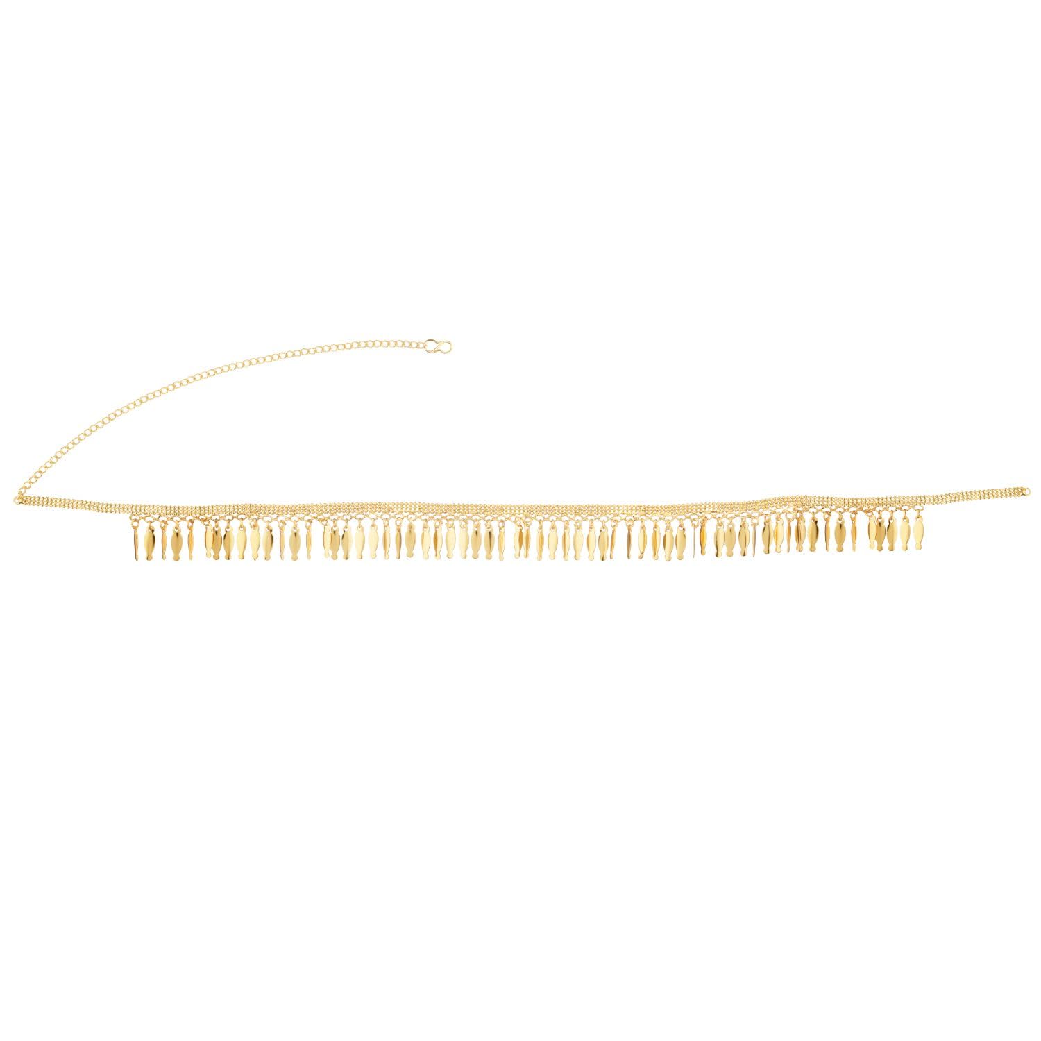 Efulgenz Gold Tone Kamarbandh Indian Jewelry for Women Dubai Style Kamarbandh Indian Gold Tone Ball Beads Chain Tassel Kamarbandh Belly Chain Waist Belt Beach Jewelry Fashion Jewelry