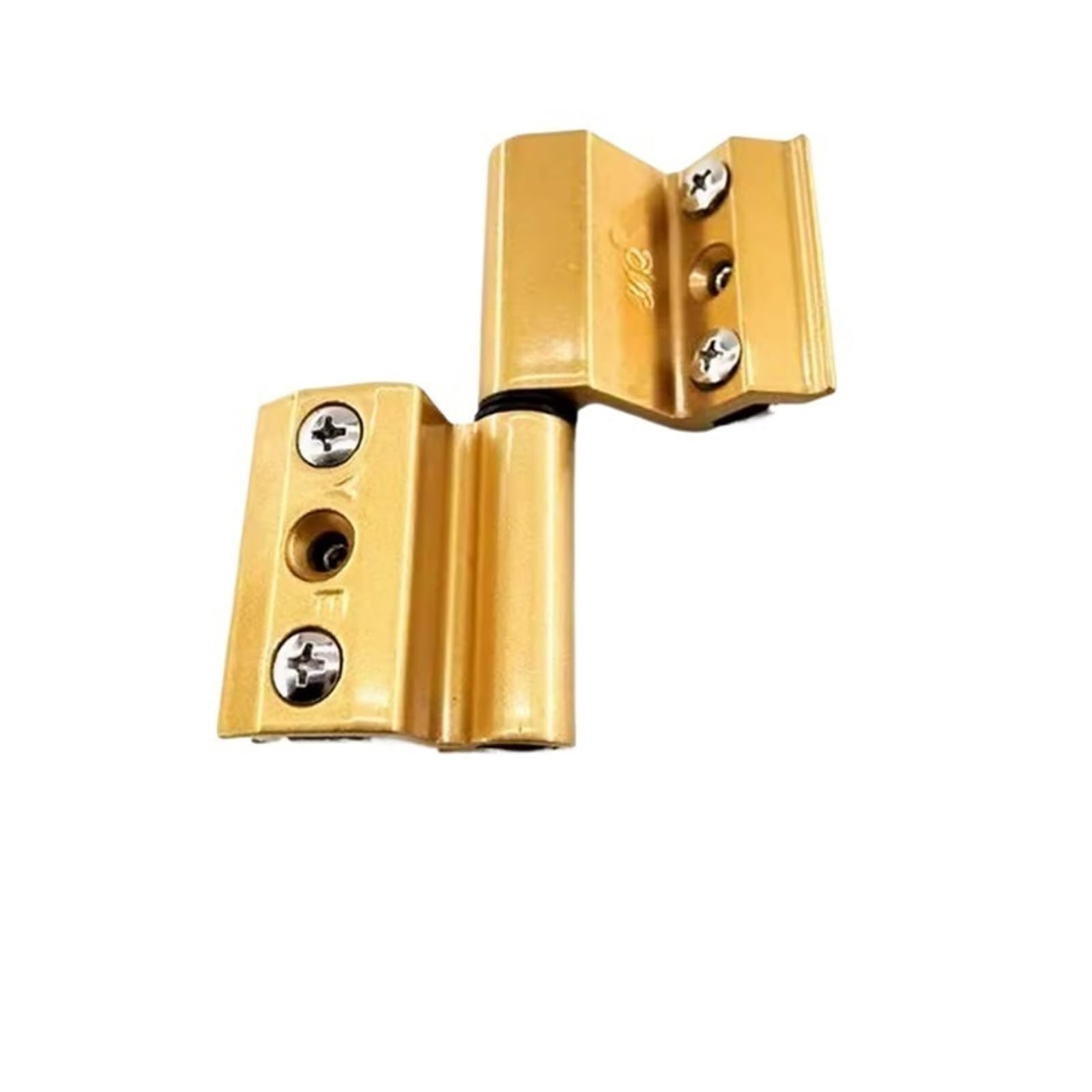 Window Hinge 1 pcs Aluminum Alloy Door and Window Hinge Broken Bridge Heat Insulation Flat Open Hardware Folding Thickened Hinges(Golden-45mm Right)