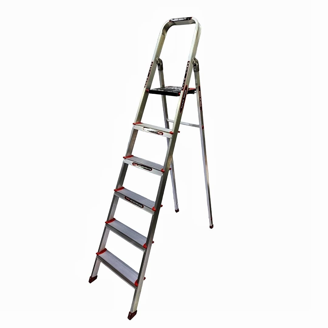 Royal Aluminium 6 Step Ladder (5 ft) / Folding Ladder / Aluminium