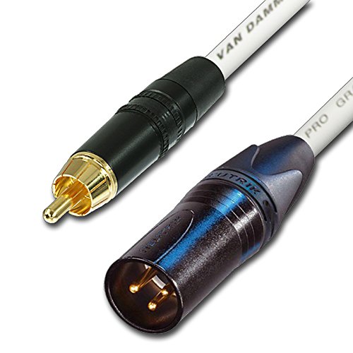 designacable nys373 - RCA a XLR macho 0-vdinwe0025-nc3mxx-b 0,25 m Cable - blanco