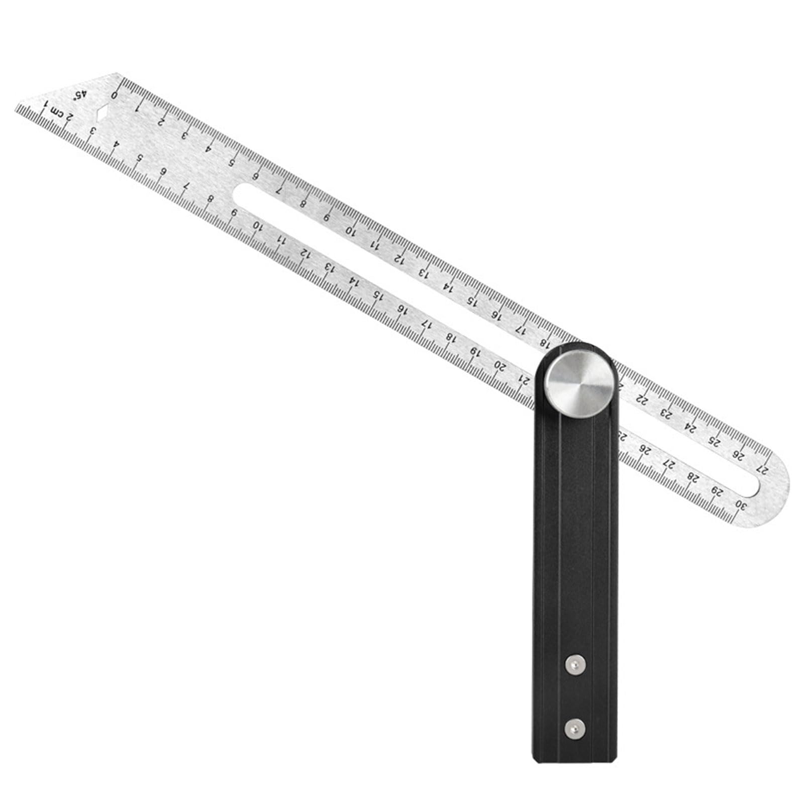 Heavy-Duty Adjustable Combination Square with Locking Nut for 90/45 Degree Accuracy Adjustable Locking Nut Corner Observer