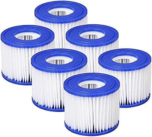 KAHEIGN 6Pcs Hot Tub Filter Cartridges VI for Pool Filter, Replacement Filter for All SPA Miami,...