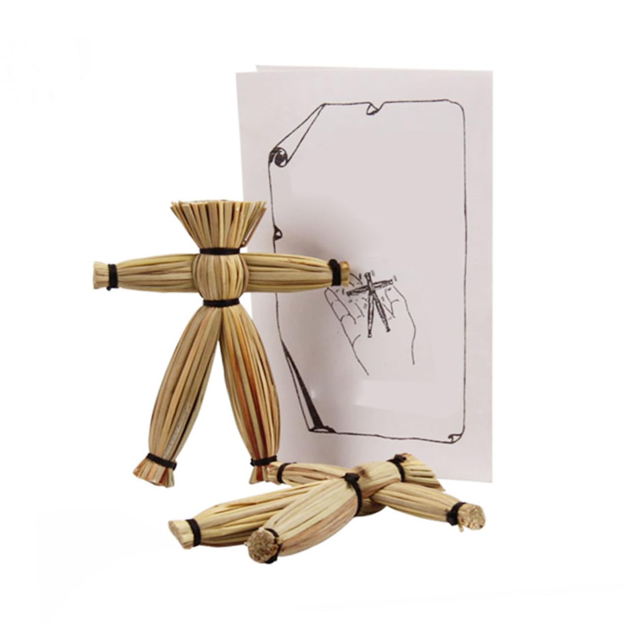 ORFOFE 2 Pezzi Bambola Magica Spaventapasseri Giocattolo Trucco Spaventoso per Halloween Facile da Usare Prop Decorativo per Scherzi e Feste