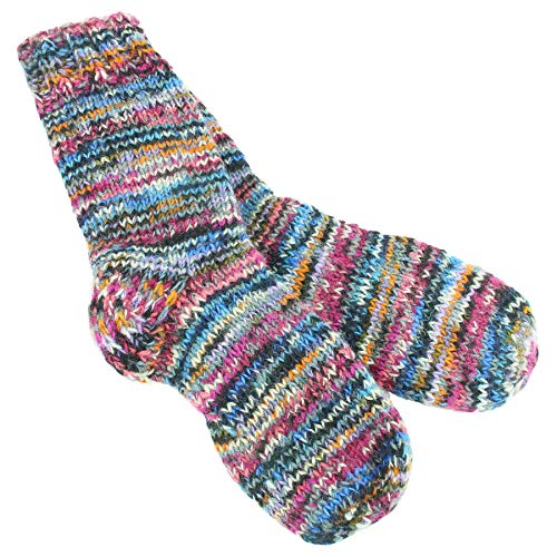 Chaussettes chaussons en laine LoudElephant : confort tricoté main et doublure polaire chaude