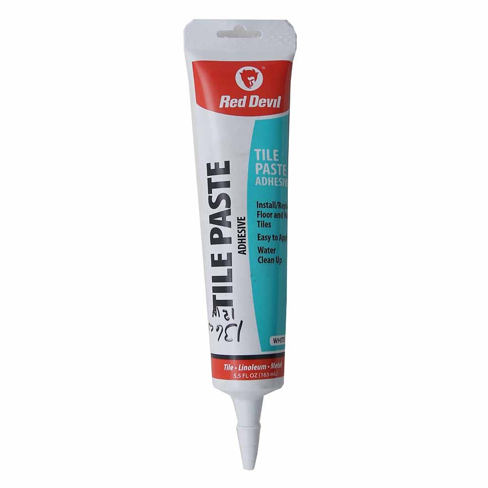Red Devil 0497 2 Pack 5.5 oz. Tile Paste Adhesive Squeeze Tube, White