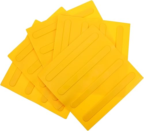 Toyvian Azulejos de pavimento redondos de ladrillo ciego, 5 uds. Azulejos ciegos autoadhesivos, azulejos de jardín, ladrillos de pavimentación,